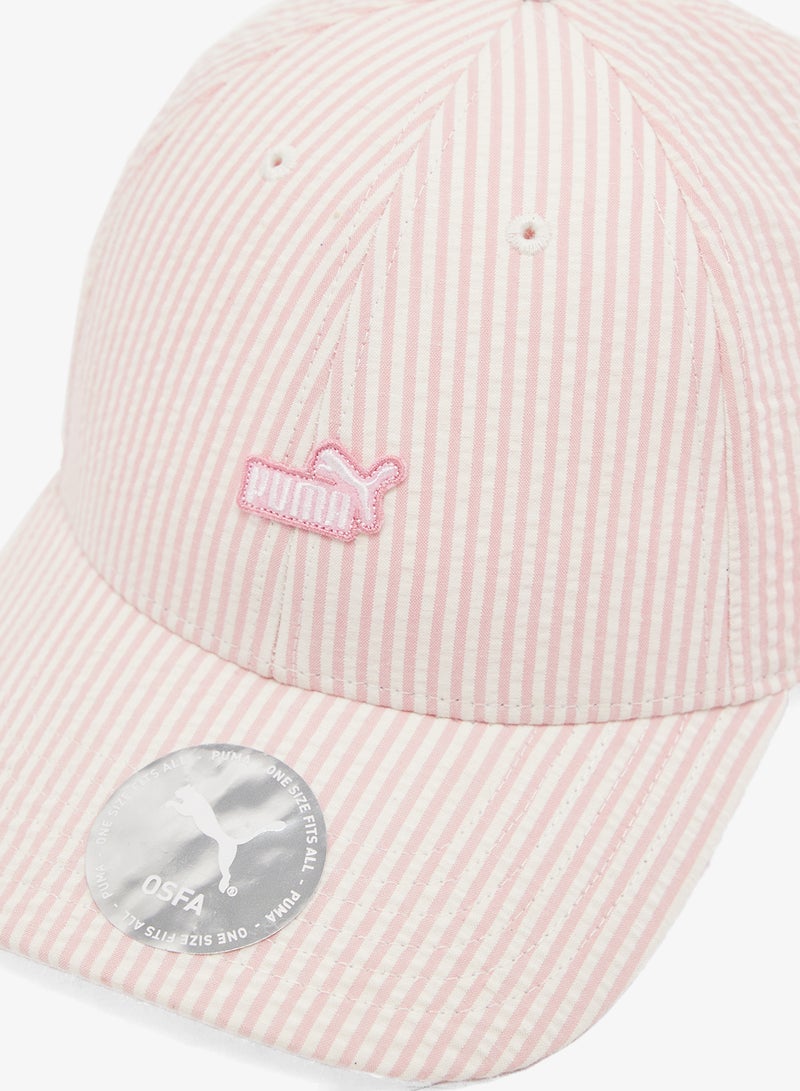 PUMA Essential No.1 Logo Patch Seersucker Baseball Cap - Image 3