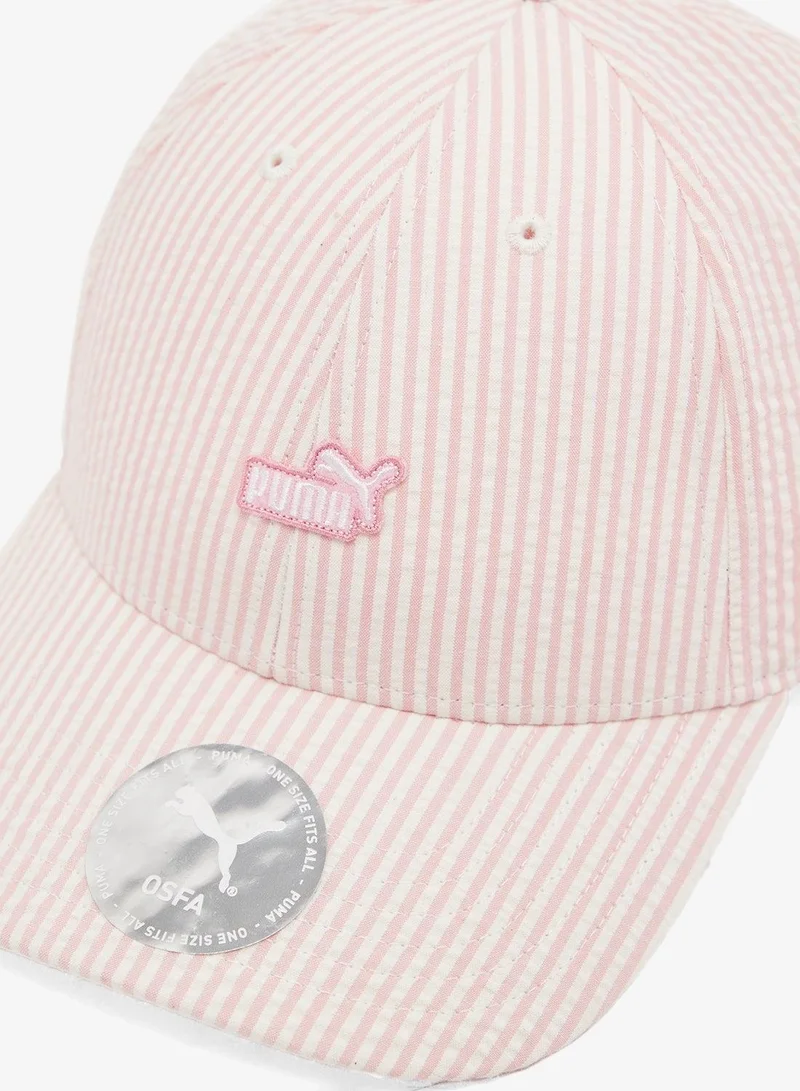 PUMA Essential No.1 Logo Patch Seersucker Baseball Cap