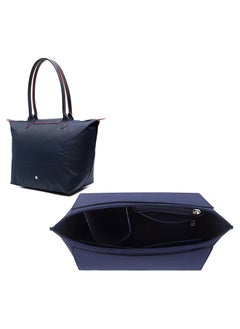 Skycare Skycare Purse Organizer Insert for Longchamp Le Pliage Large Tote - Premium Felt Organizer for Perfectly Organized Essentials BLUE  - Image 2
