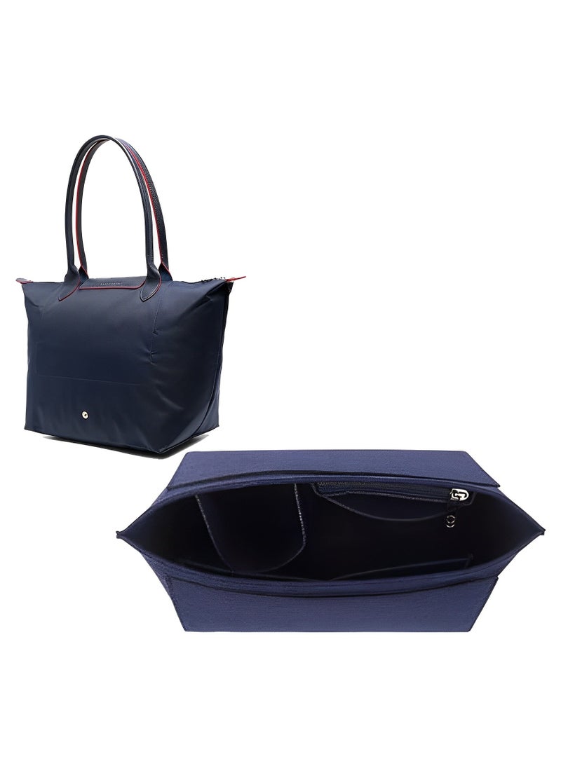 Skycare - Skycare Purse Organizer Insert for Longchamp Le Pliage Large Tote - Premium Felt Organizer for Perfectly Organized Essentials BLUE - Image 1