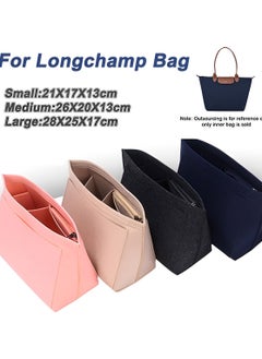 Skycare Skycare Purse Organizer Insert for Longchamp Le Pliage Large Tote - Premium Felt Organizer for Perfectly Organized Essentials BLUE  - Image 4
