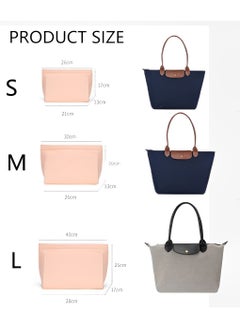 Skycare Skycare Purse Organizer Insert for Longchamp Le Pliage Large Tote - Premium Felt Organizer for Perfectly Organized Essentials BLUE  - Image 5