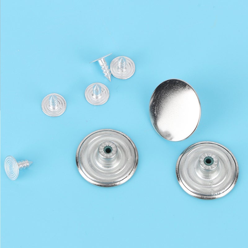 Smooth Metal Button Jeans Sweater Coat Decoration Buttons DIY Accessories 50pcs/set (20mm) - Image 4