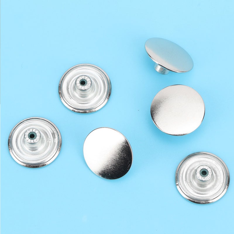 Smooth Metal Button Jeans Sweater Coat Decoration Buttons DIY Accessories 50pcs/set (20mm) - Image 3