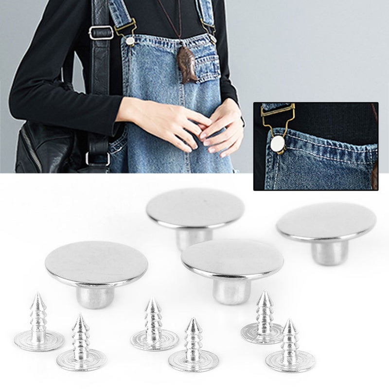 Smooth Metal Button Jeans Sweater Coat Decoration Buttons DIY Accessories 50pcs/set (20mm) - Image 5