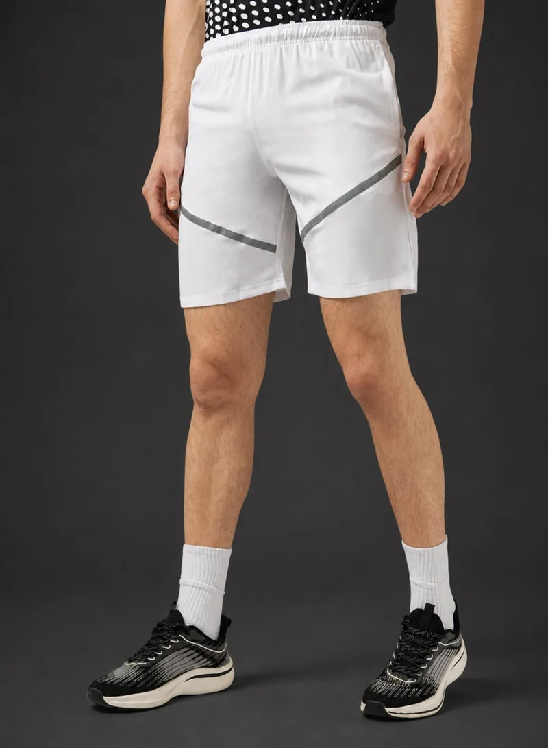 FRWD Reflective Tape Detail Athletic Shorts