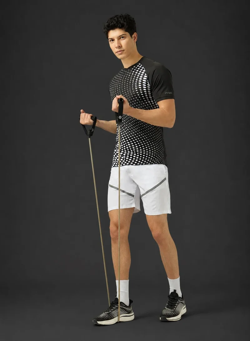 FRWD Reflective Tape Detail Athletic Shorts