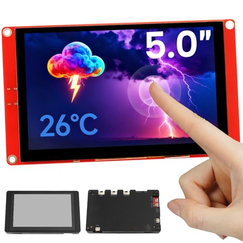 ELECROW ESP32 Display 800×480, 5 Inch HMI Basic ESP32 RGB TFT LCD Touch Screen with Acrylic Case, 32-Bit LX6 Dual-Core Processor, Up to 240MHz, Compatible with Arduino, LVGL, PlatformIO, MicroPython - Image 1