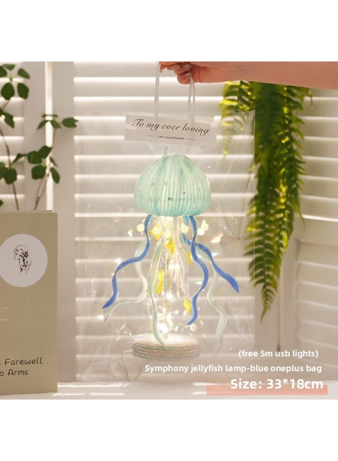 Jellywater Lamp Twist Rod Hand-woven Diy Material Bag Night Light For Girlfriends Women's Day Gift 