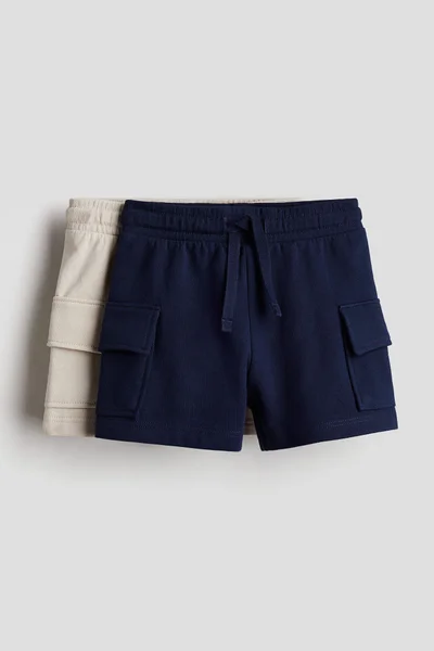 H&M 2-Pack Cargo SweatShorts