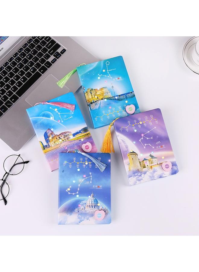 Bluejw Wenchuang Notebook A5 New Color Constellation Fans Flash Notepad Thickened Ins Aesthetic Student Journal - Image 3