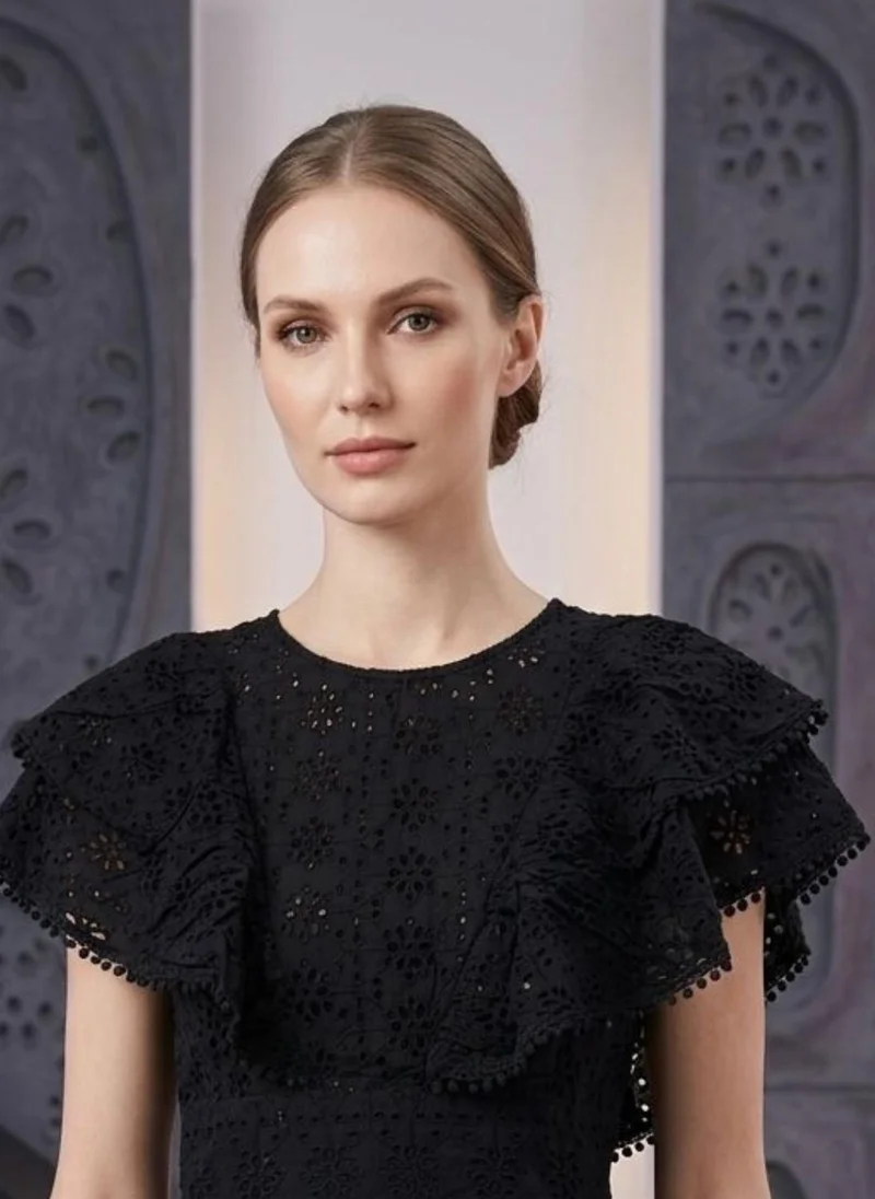Alaya black Women   Cotton Top -AL3745 for Women | Best Price UAE