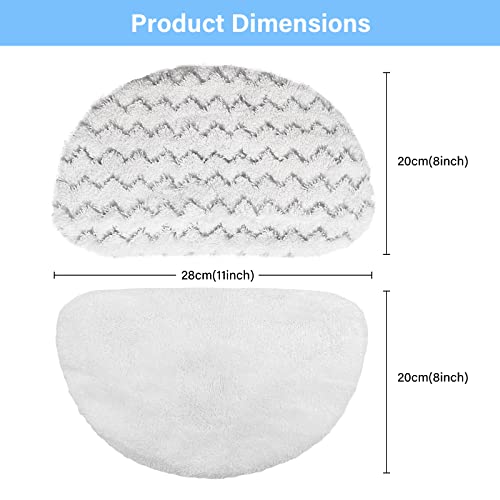 Tivcroxs 12 Pack 1940 Steam Mop Replacement Pads for Bissell Powerfresh Steam Mop 1940 1440 1806 1544 2075 2685A 2814 Series, Model 19402 19404 19408 19409 1940A 1940F 1940Q 1940T 1940W B0006 B0017 2075A 15441 - Image 3