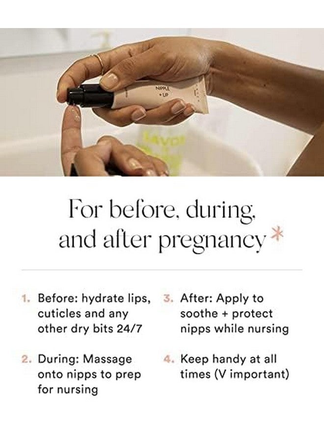 هاتش الحلمة + بلسم إنقاذ الشفاه 1 أونصة كريم الحلمة الخالي من اللانولين العناية الطبيعية بالحلمة للرضاعة الطبيعية بلسم الحلمة المرطب أساسيات الرضاعة الطبيعية الآمنة من ماما - Image 2