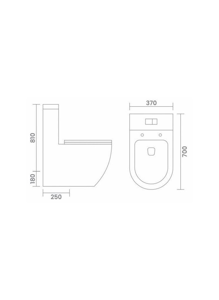 SONET 1061-White SINGLE PIECE WC S-TRAP - Image 2