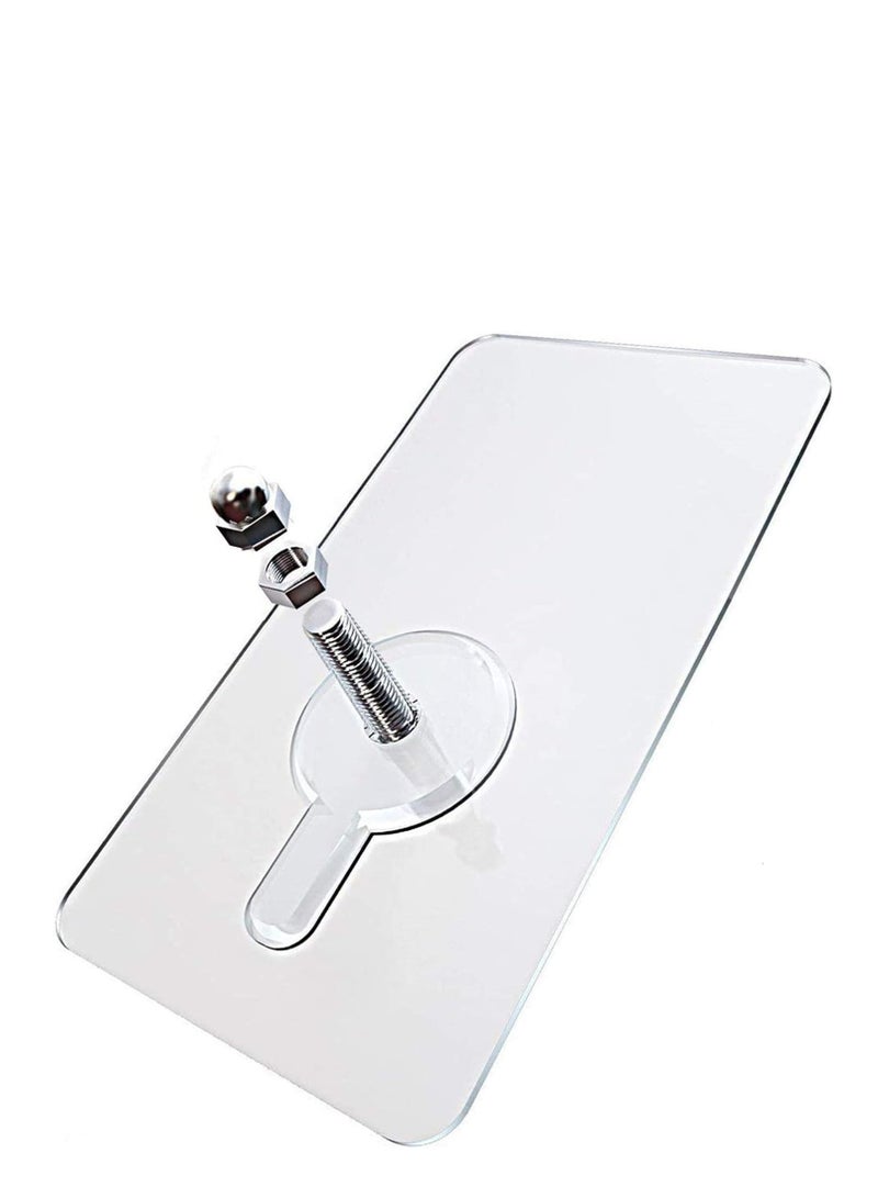 مجموعة خطافات لاصقة ببراغي ذاتية اللصق وشفافة للصور مع مقشطة لا تحتاج للثقب للحمام والمطبخ والملصقات والصور واللوحات الزخرفية من ١٥   قطعة - Image 1