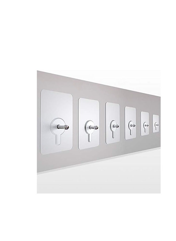 مجموعة خطافات لاصقة ببراغي ذاتية اللصق وشفافة للصور مع مقشطة لا تحتاج للثقب للحمام والمطبخ والملصقات والصور واللوحات الزخرفية من ١٥   قطعة - Image 5