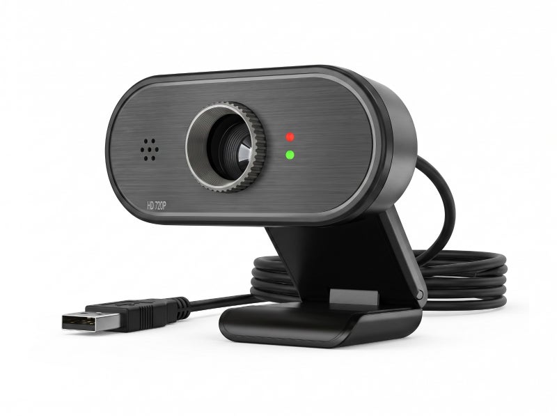 T-Dagger Eagle HD 720P Webcam with Built-in Microphone, Black, Suitable for Live Streaming, Meetings, and Distance Learning, Supports Plug & Play, Model TGW620