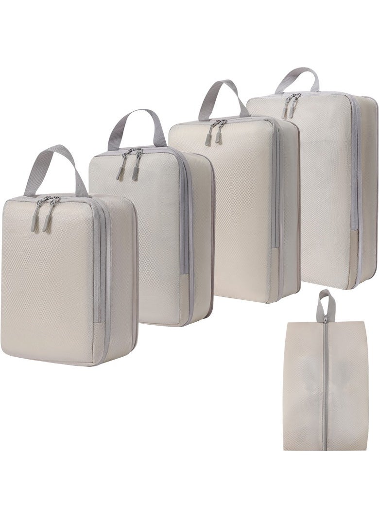 ماركة غير محددة Compression Storage Bag Travel Essentials 5 Sets Expandable Travel Bag Organizer Bags  - Image 1