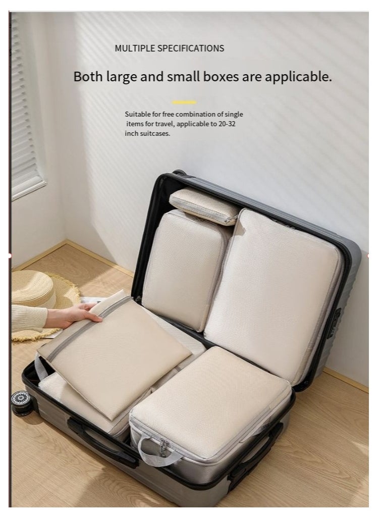 ماركة غير محددة Compression Storage Bag Travel Essentials 5 Sets Expandable Travel Bag Organizer Bags  - Image 3
