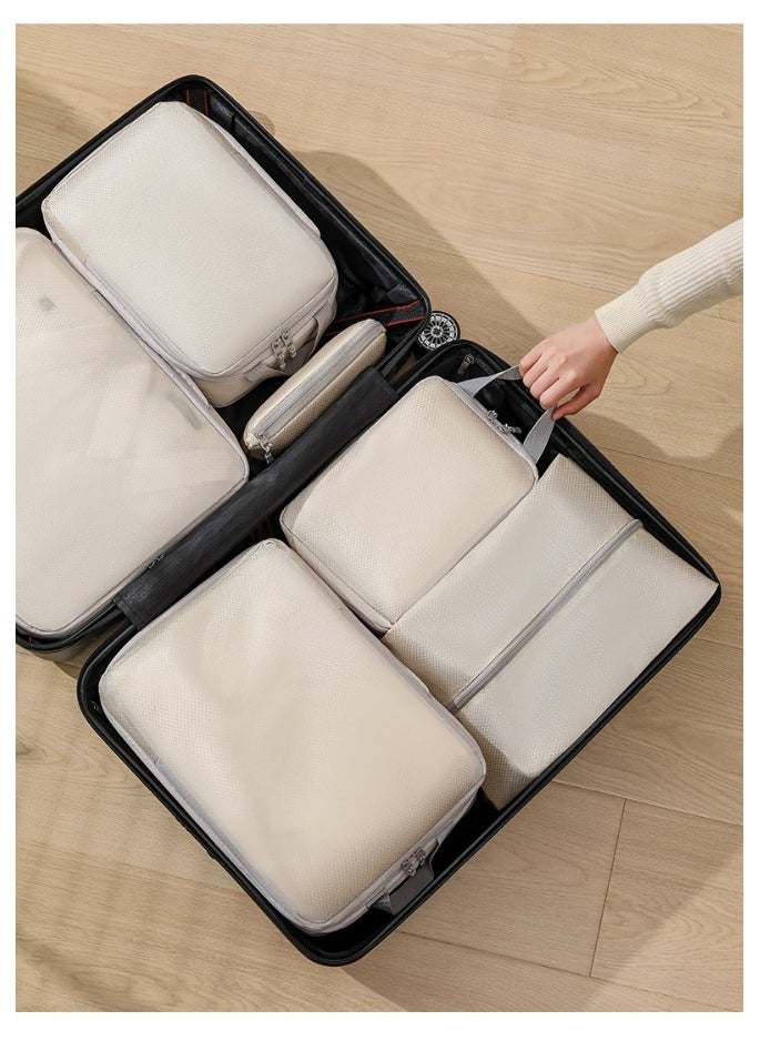 ماركة غير محددة Compression Storage Bag Travel Essentials 5 Sets Expandable Travel Bag Organizer Bags  - Image 4