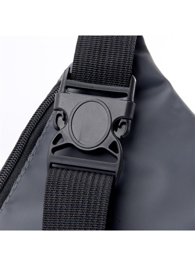 Generic Waist Bag For Men And Women Working Site Mobile Phone Bag Strong And Durable Multi-layer Stall Business Wallet-Color:Black  - Image 4