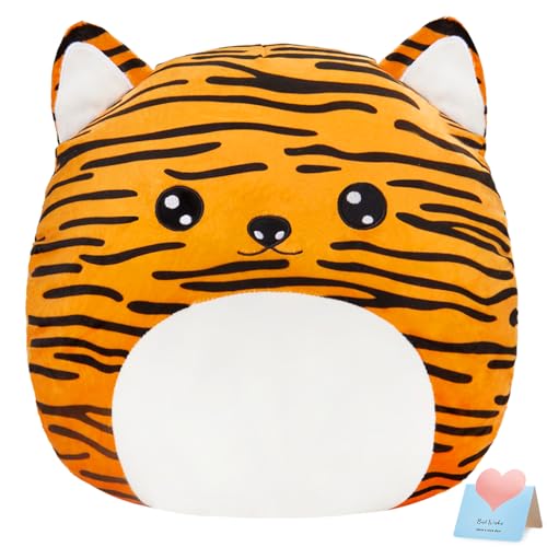 CozyWorld 15 Cute Tiger Plush Pillow Stuffed Animal Super Soft Sofa Cushion Plush Toy Car Trip Home Decors Birthday Valentines Gift for Kids Grandson Daughter Son - Image 1