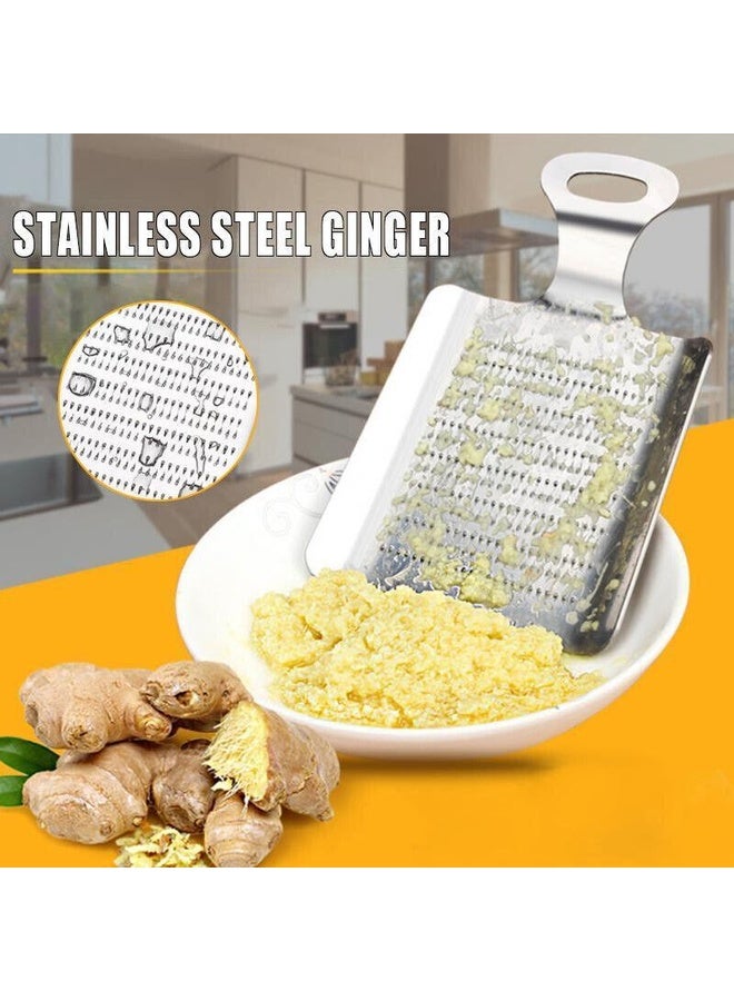 HuHa KS1001 Thicken Stainless Steel Ginger Garlic Vegetable Puree Grinder, Specification: Spoon - Image 5
