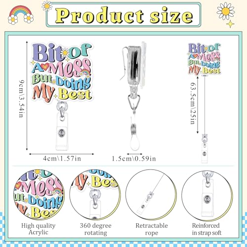 Henoyso 60 Pcs Nurses Graduation Gifts Bulk 2026 for Women CNA RN Nursing Appreciation Gifts Bulk Retractable Badge Reel Nurse Keychain for Nursing Student Doctor Graduation Funny - Image 3