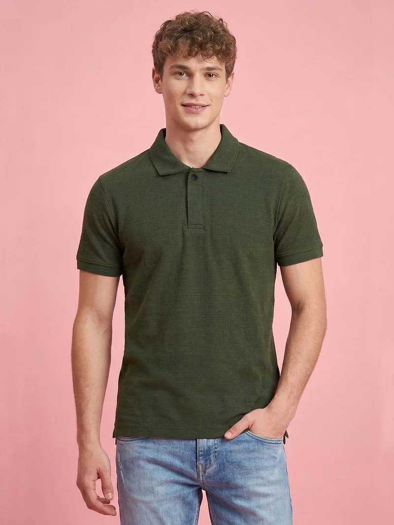 Being Human Men Polo Collar T-shirt