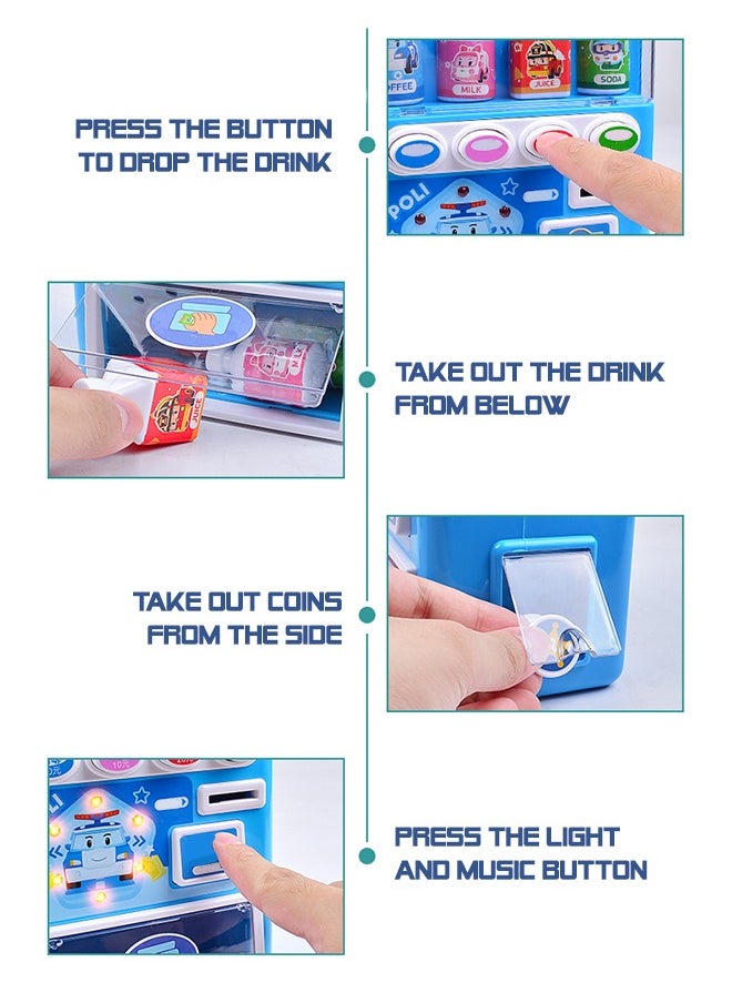 GROIC - Interactive Early Developmental Toy Vending Machine Pretend Play Electronic Drink Apparatus Develop Common Sense of Life with Music and Light - Image 1