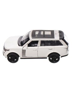 Generic Small metal car, great design, rear wheel drive and opening door for more fun for children - black and white 