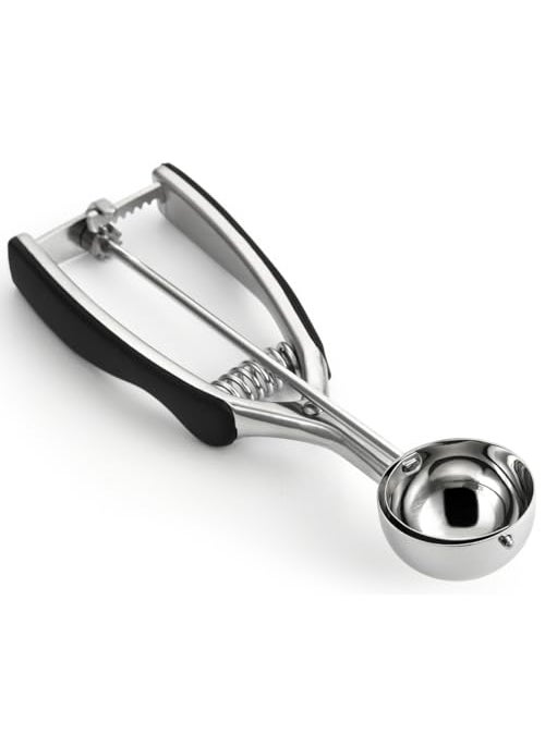 Spring Chef Spring Chef Medium 40 Stainless Steel Cookie Scoop for Baking  Multifunctional Cookie Dough Scoop with Trigger Release 17 Tablespoon Food Scooper for Kitchen  Dishwasher Safe Melon Baller  Black 