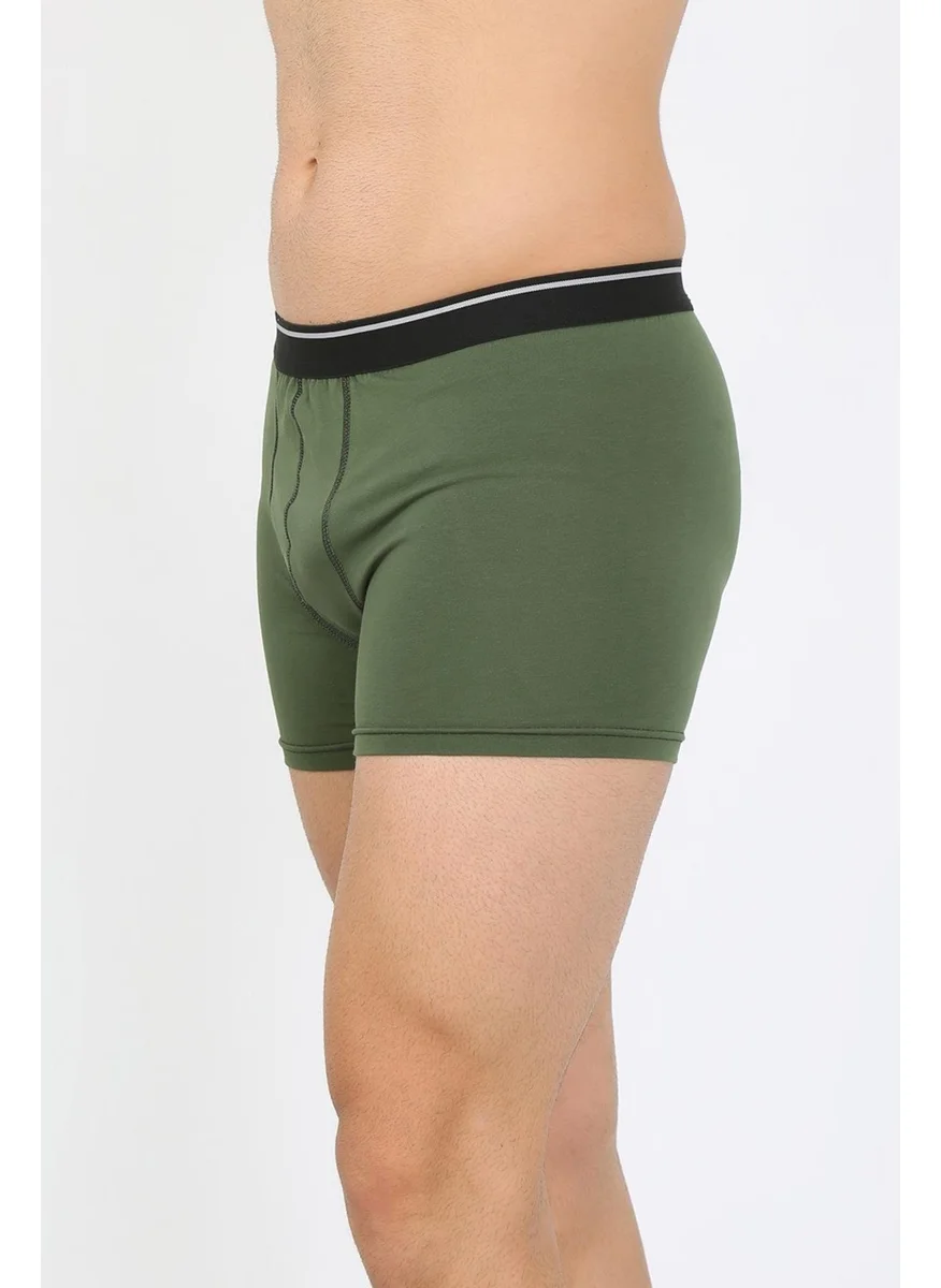 اكبينيز Men's Cotton Lycra Boxer Khaki 40133