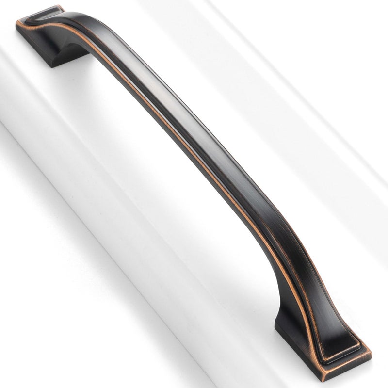 BEROSSA 10 Pack Oil Rubbed Bronze Cabinet Pulls 5 Inch Brushed Bronze Cabinet Handles Bronze Hardware for Kitchen Cabinets 8222 Drawers Bedroom Dresser Bathroom Vanity Cupboard - Image 1