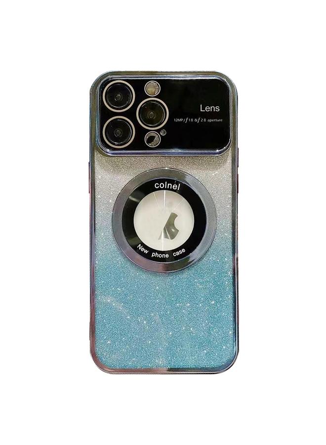 S-TOP Case For iPhone 14 Pro Max Large Window MagSafe Gradient Glitter Electroplating TPU Phone Case - Image 1