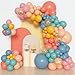 Amandir 153pcs Boho Balloon Arch Garland Kit Different Sizes 18 12 10 5 inch Dusty Blue Blush Pink Rainbow Balloons for Here Come the Son Baby Shower Colorful Dinosaur Boho Birthday Party Decorations - Image 2