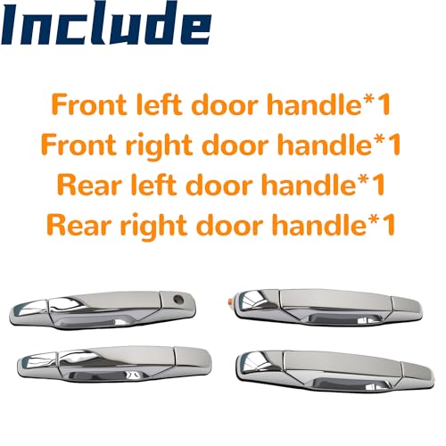 Dimeani Exterior Door Handle Compatible with Chevrolet Silverado Suburban 1500 2500 3500 Chevy Avalanche Tahoe 2007 2008 2009 2010 2011 2012 2013 2014 GMC Sierra Yukon XL Cadillac Escalade 22738721 84053434 - Image 5
