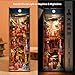 Tonecheer DIY Book Nook Kit for Adults 3D Wooden Puzzle Bookend Bookshelf Insert Library Decor Chinese Booknook Miniature House Kit with Body Motion Sensor LED Light The Banquet of Tang Dynasty - Image 4