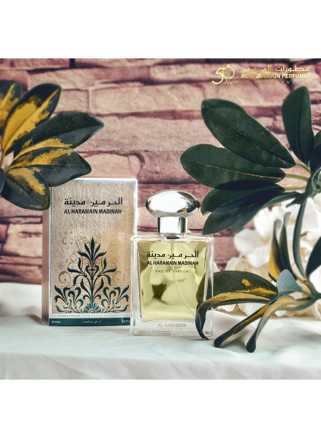 الحرمين عطر الحرمين المدينة زيت عطري 15 مل | عطر مركز خالٍ من الكحول للجنسين | رائحة تدوم طويلاً - Image 3