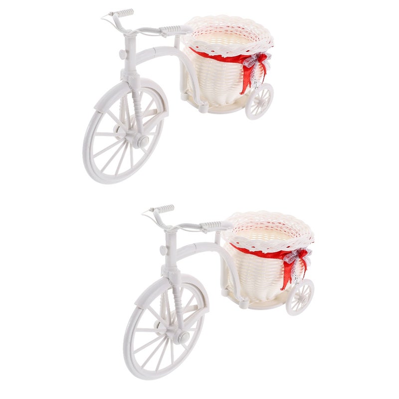 2pcs Woven Basket Candy Storage Holder Small Flower Storage Basket Party Supply - Image 1