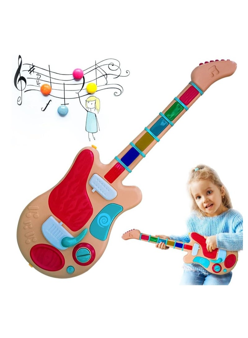 UKR Rocker Guitar Pink Electric Wireless Musical Toy – Fun Sound Guitar for Kids Ages 3+ – Perfect for Creative Play - Image 1
