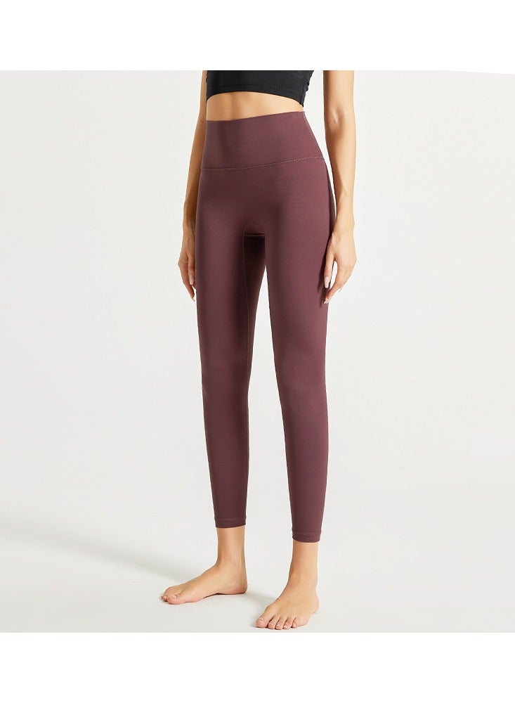 Loquat Women Quick Dry Breathable Yoga Leggings Purple 