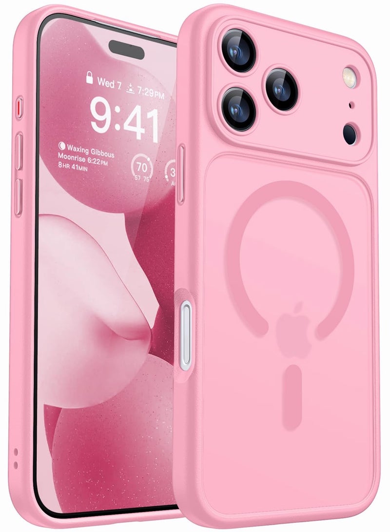 SOKAD MagSafe Matte Pink Case for iPhone 17 Pro, Full Camera Protection - Image 1