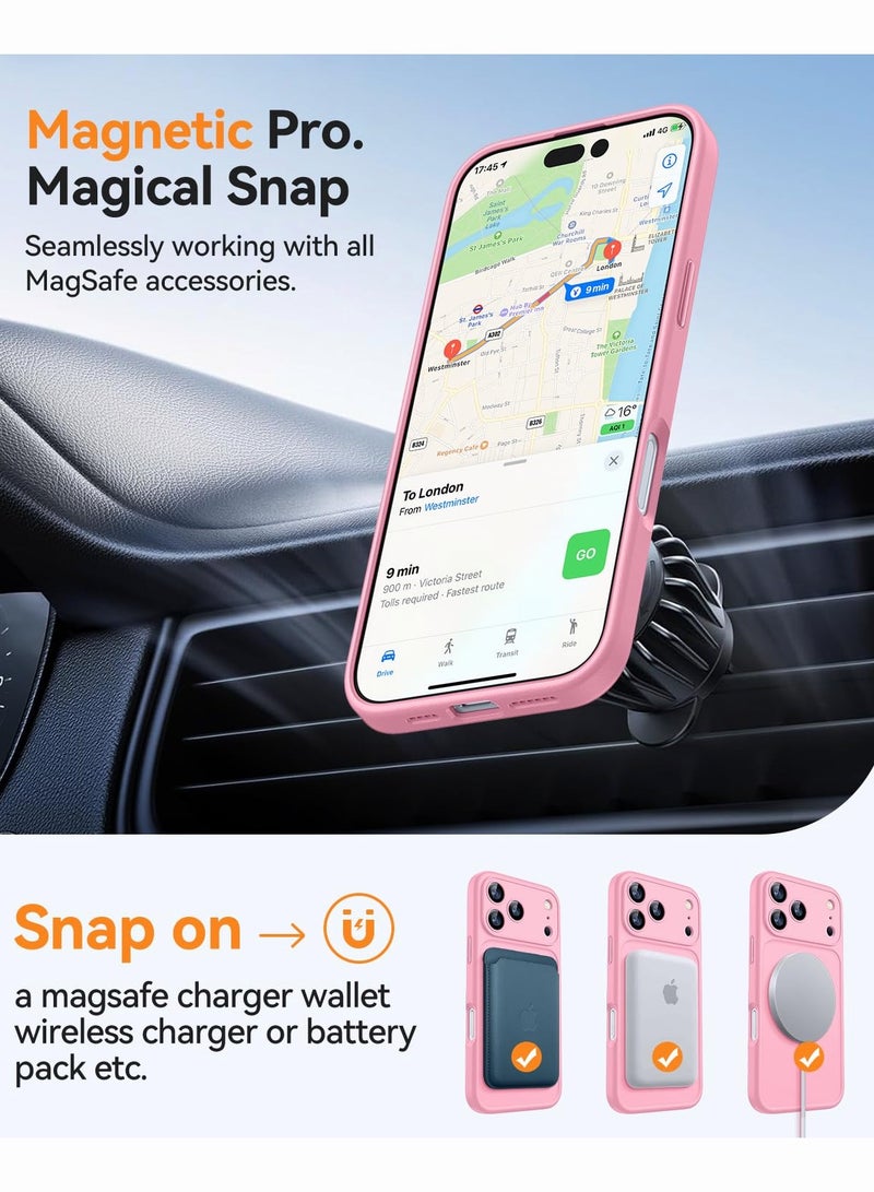 SOKAD MagSafe Matte Pink Case for iPhone 17 Pro, Full Camera Protection - Image 5