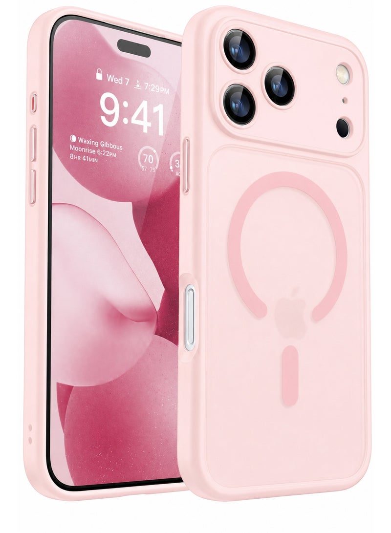 SOKAD MagSafe Matte Pink Case for iPhone 17 Pro, Full Camera Protection - Image 1