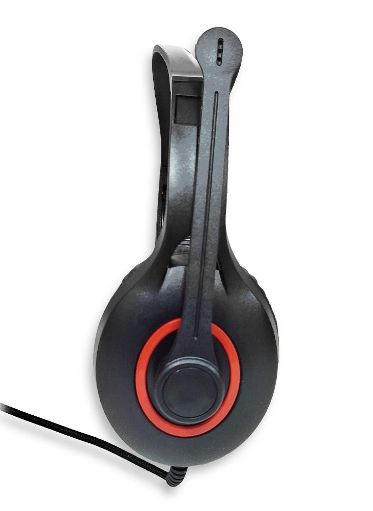 Wired lighting gaming headset V780 , noise cancelling headphones built-in 3.5mm audio interface with inbuilt microphone sound quality enjoyment, the sound quality is very good, it is soft comfortable and stable to wear - Black