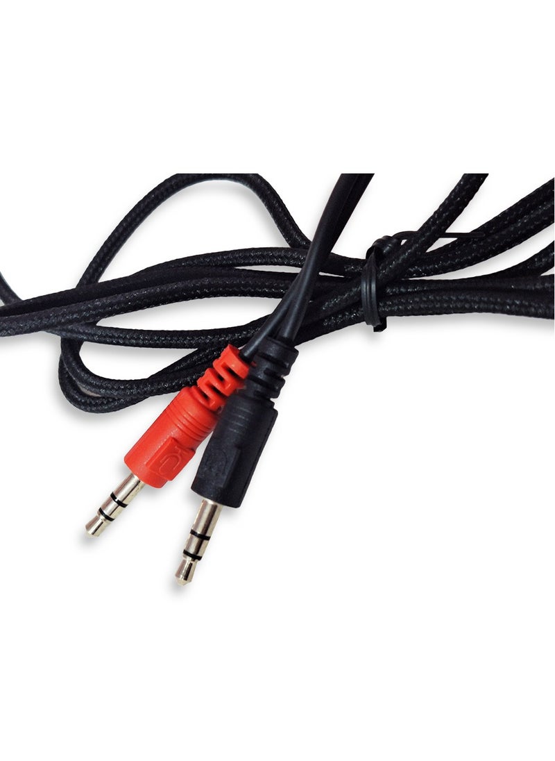 Wired lighting gaming headset V780 , noise cancelling headphones built-in 3.5mm audio interface with inbuilt microphone sound quality enjoyment, the sound quality is very good, it is soft comfortable and stable to wear - Black