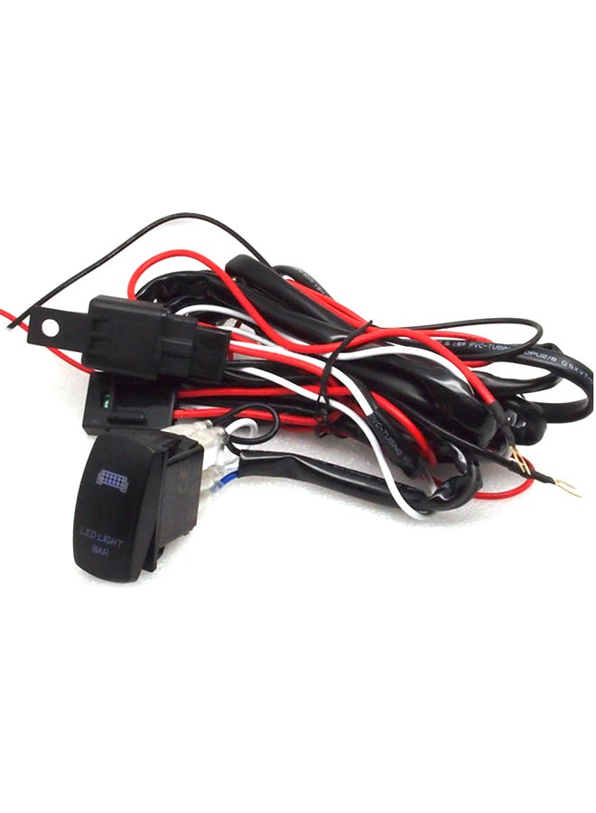 إسكدنيا مجموعة أسلاك توصيل لمفتاح ضوء عمل LED الشامل، مع منصهر ومرحل كهربائي بقدرة 40 أمبير. ملائم للسيارات والشاحنات والدراجات النارية والقوارب - Image 2