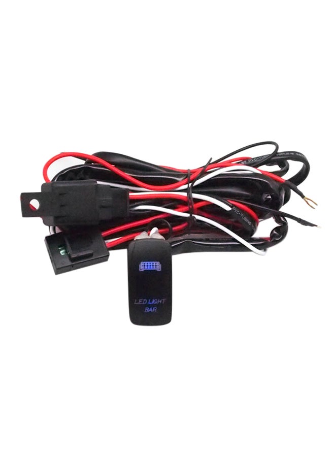 إسكدنيا مجموعة أسلاك توصيل لمفتاح ضوء عمل LED الشامل، مع منصهر ومرحل كهربائي بقدرة 40 أمبير. ملائم للسيارات والشاحنات والدراجات النارية والقوارب - Image 1